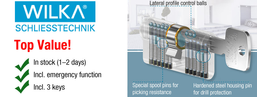 Wilka lock cylinder