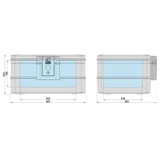 Caja de documentos ignífuga y resistente al agua | DB 210L