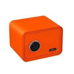 mySafe 350 Caja Fuerte Electrónica para Muebles | con código, con alarma / naranja