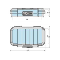 Caja fuerte móvil con combinación numérica | MSZ 200